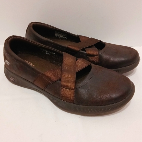 🔥 Skechers Go Step Lite Lovely Shoes Chocolate size 7 - Picture 1 of 10